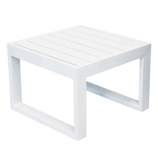 TAVOLINO CUBA PER SALOTTI IN DESIGN MODERNO 45 X 45 X H32 CM BIANCO OKX
