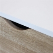 MOBILE BENEDICT 1 CASSETTO 1 RIPIANO IN LEGNO BIANCO IN TRUCIOLATO BILAMINATO 80HX39X49.7 CM OKX
