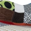 POLTRONA A DONDOLO MORITZ STILE PATCHWORK GAMBE IN LEGNO 53X47X82 CM OKX