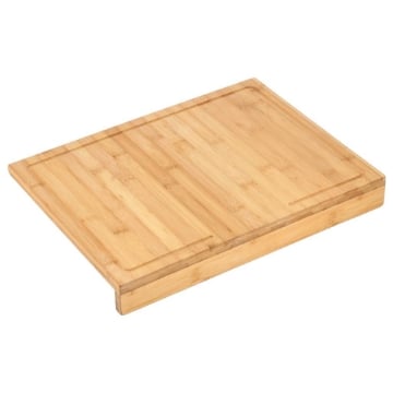 MA MAISON LEAVES TAGLIERE IN LEGNO CHIARO AMPIO APPOGGIO DA TAVOLO E PIANO 43X33 CM OKX