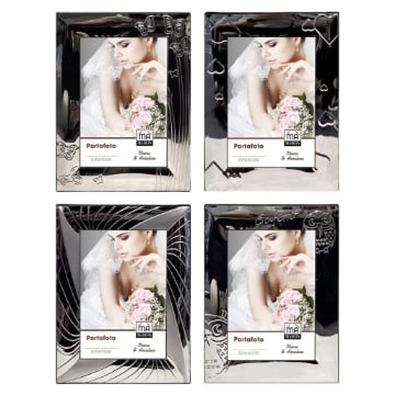 MA MAISON PORTAFOTO ARTEMIDE COLORE ARGENTO CON APPOGIO FANTASIE ASSORTITE 20X25 CM OKX