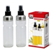 MA MAISON SET 2 OLIERE SPRAY IN VETRO LAVORATO CON DOSATORE A SPRUZZO E TAPPO SALVA FRESCHEZZA 170 ML OKX