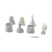 SET 7 IN 1 IN PLASTICA RICARICA VELOCE BATTERIA AL LITIO COLORE BIANCO 15HX10 CM OKX