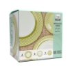 SERVIZIO PIATTI 18 PEZZI EFFETTO MOSAICO COLORE VERDE 6 PIATTI PIANI 6 FONDI 6 FRUTTA 