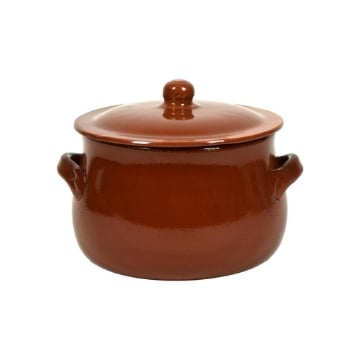 MA MAISON TERRA NOSTRA PENTOLA STILE RUSTICO CON COPERCHIO E MANIGLIE IN CERAMICA 22 CM DA FIAMMA OKX