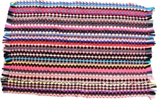MA MAISON TAPPETINO MILLE RIGHE MULTICOLOR 55X33 CM ZERBINO IN TESSUTO MULTIUSO OKX
