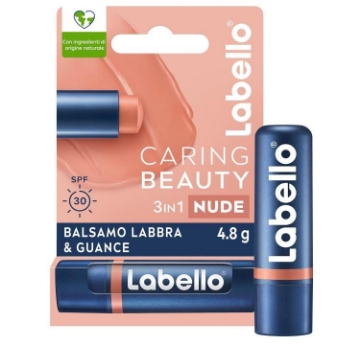 LABELLO BALSAMO LABBRA E GUANCE 3 IN 1 CON INGREDIENTI DI ORIGINE NATURALE COLORE NUDE