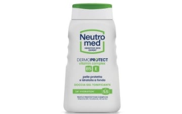 NEUTRO MED DOCCIA GEL TONIFICANTE DERMOPROTECT CON VITAMINA B5/E CON GLICERINA E TOCOFEROLO 24H DI IDRATAZIONE PH 5,5