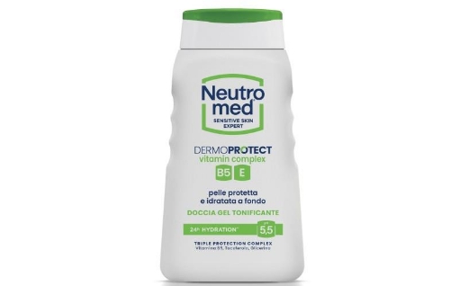 NEUTRO MED DOCCIA GEL TONIFICANTE DERMOPROTECT CON VITAMINA B5/E CON GLICERINA E TOCOFEROLO 24H DI IDRATAZIONE PH 5,5