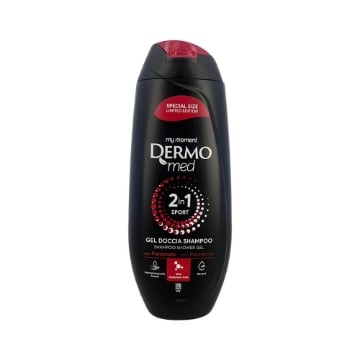 DERMOMED GEL DOCCIA SHAMPOO 2 IN 1 CON PANTENOLO PH NEUTRALE DERMATOLOGICAMENTE TESTATO 250 ML