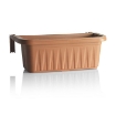 FIORIERA RONDINE REGOLABILE 50CM SET 2PZ COLORE TERRACOTTA