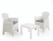 MAURY'S AKITA SALOTTO DA GIARDINO CON CUSCINI 3 PZ BIANCO
