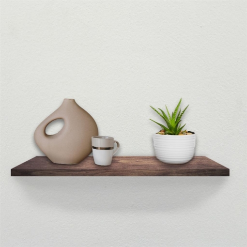 MENSOLA DA PARETE IN LEGNO 80X25X3,8 CM COLORE ROVERE