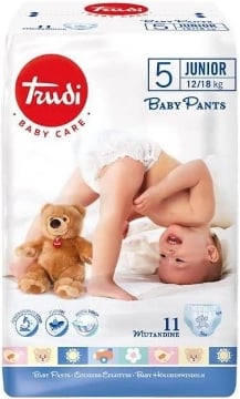 TRUDI PANNOLINI JUNIOR TAGLIA 5 IN CONFEZIONE DA 11 PEZZI (12-18 KG)