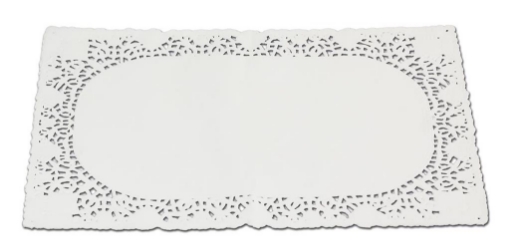 PIZZO SOTTO TORTA BIANCO 20X30CM 4PZ