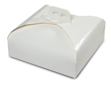 SCATOLA PORTA TORTE EASY BAKE BIANCA 29 X 29 CM