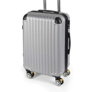 TROLLEY AD 8 RUOTE IN ABS CON FRENO 36 X 24 X H56 COLORE GRIGIO