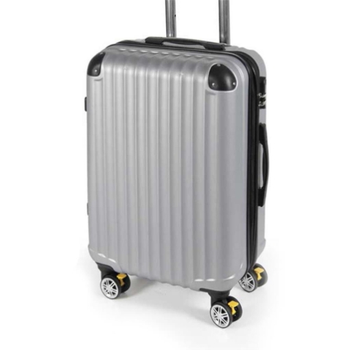 TROLLEY AD 8 RUOTE IN ABS CON FRENO 36 X 24 X H56 COLORE GRIGIO