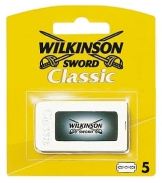 WILKINSON 5 LAME DI RICAMBIO PER RASOIO BARBA DI SICUREZZA CLASSICO 