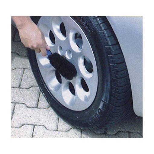 SPAZZOLA NERA PROFESSIONALE PER PULIZIA CERCHIONI