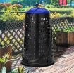BAMA PATTUMIERA VARIO TRESPOLO PORTASACCO DA GIARDINO 110LT NERO-BLU