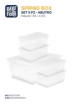 CONTENITORE SPRING BOX NRUTRO SET DA 5 PZ 1 M + 4XS CON COPERCHIO OKX