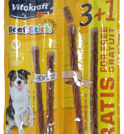 BEEF-STICK SNACK CANE TACCHINO 3 + 1 IN OMAGGIO 12 GR