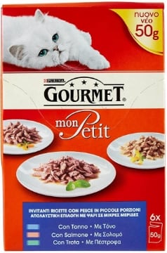 GOURMET MON PETIT INVITANTI RICETTE MISTE AL TONNO SALMONE E TROTA 6 DA 50 GR