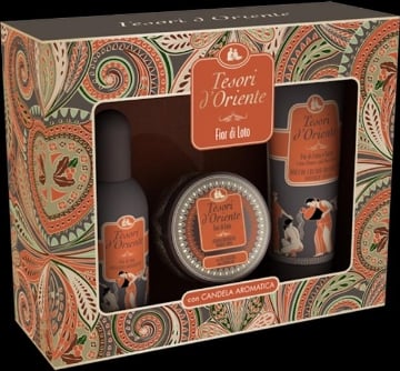 BOX TESORI D'ORIENTE SET REGALO FRAGRANZA FIORI DI LOTO 