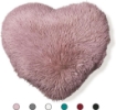 CUSCINO A CUORE GLAM CON PELO 60X45 CM 400 GR COLORAZIONE ASSORTITA 