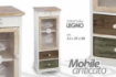 MOBILE VETRINETTA ANTICATO 32X29X88 CM LEGNO