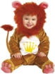 COSTUME CARNEVALE LION IL LEONCINO NEONATI 12-18 MESI 92 CM 