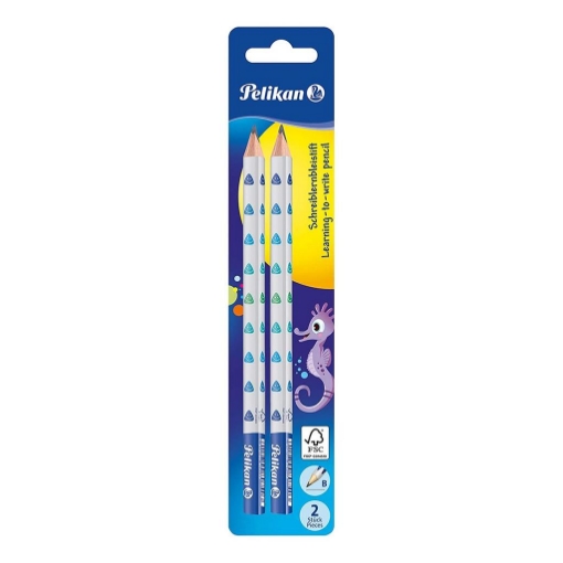 2 MATITE GRAFITE JUMBO A SEZIONE TRIANGOLARE MINA MORBIDA B SISTEMA BREAKPROOF