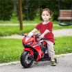 MOTO ELETTRICA PER BAMBINI CON LICENZA HONDA, BATTERIA 6V RICARICABILE, VELOCITÀ 3KM/H, ROSSO USATO COME NUOVO 