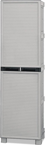 ARMADIO PORTASCOPE IN POLIPROPILENE 1 ANTA E 3 RIPIANI 50 X 39 X H172 CM