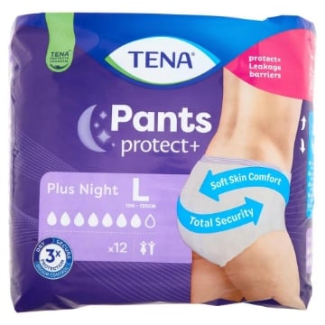 TENA LADY PANTS PLUS NIGHT IN TAGLIA  L CONFEZIONE DA 12 PEZZI