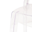 SEDIA HALLES IN POLICARBONATO SILHOUETTE CURVE CLASSICHE PER INTERNI COLORE TRASPARENTE 46,1X55X98H CM OKX