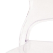 SEDIA HALLES IN POLICARBONATO SILHOUETTE CURVE CLASSICHE PER INTERNI COLORE TRASPARENTE 46,1X55X98H CM OKX