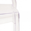 SEDIA HALLES IN POLICARBONATO SILHOUETTE CURVE CLASSICHE PER INTERNI COLORE TRASPARENTE 46,1X55X98H CM OKX