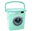 PORTA DETERSIVI POL PARIS CON FANTASIE COPERCHIO E GANCIO PER TRASPORTARLO CON FACILITÀ IN PLASTICA COLORI ASSORTITI 5 LT OKX