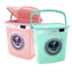 PORTA DETERSIVI POL PARIS CON FANTASIE COPERCHIO E GANCIO PER TRASPORTARLO CON FACILITÀ IN PLASTICA COLORI ASSORTITI 5 LT OKX