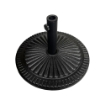 BASE PER OMBRELLONE DECORATA BASE IN CEMENTO STRUTTURA IN METALLO 15 KG COLOR NERO 45X45X8H CM