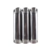 DELIZIA SET 3 FORME PER CANNOLI MULTIUSO PER CUCINA E PASTICCERIA MATERIALE IN ACCIAIO INOX 12,5 CM