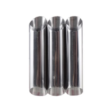 DELIZIA SET 3 FORME PER CANNOLI MULTIUSO PER CUCINA E PASTICCERIA MATERIALE IN ACCIAIO INOX 12,5 CM