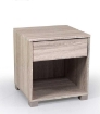 COMODINO ERMES CON CASSETTO IN LEGNO NATURALE COLORE ROVERE 40 X 36 X 44 CM   