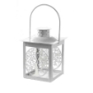 MINI LANTERNA BIANCA CON ALBERO DELLA VITA DECORI ASSORTITI 10X20H CM 