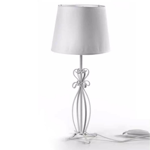 LAMPADA LUMETTO DA TAVOLA INN COLORE BIANCO CON STRUTTURA IN METALLO 21 X H48 CM