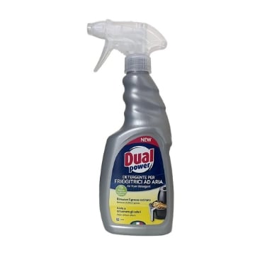 DUAL POWER DETERGENTE PER FRIGGITRICE AD ARIA RIMUOVE IL GRASSO OSTINATO AIUTA A RIMUOVERE GLI ODORI 500 ML OKX