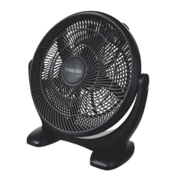 VENTILATORE BOX 35 TONDO DA TAVOLO CON 2 VELOCITÀ E INCLINAZIONE REGOLABILE 50 W NERO 