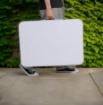 MAURY'S SET TAVOLO A VALIGETTA 120X60X70 CM CON 4 SGABELLI REGOLABILE 